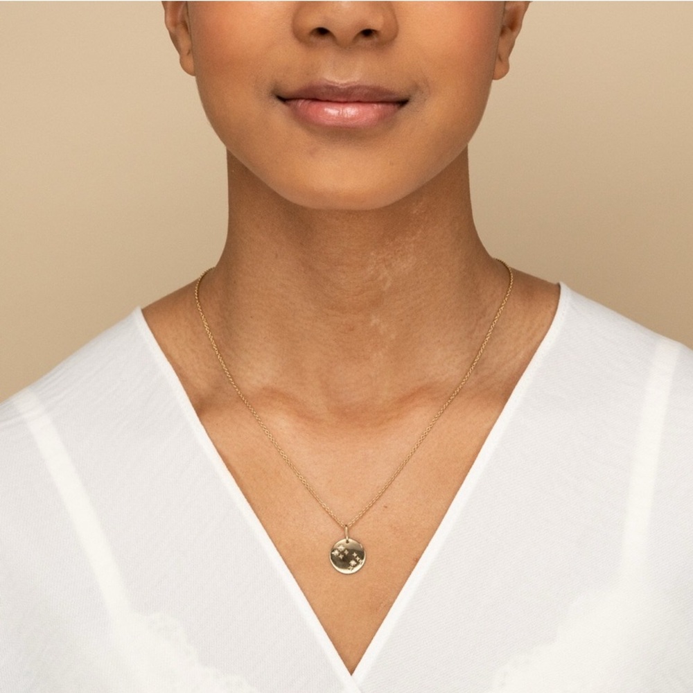 Mejuri Zodiac Gemini Pendant Necklace